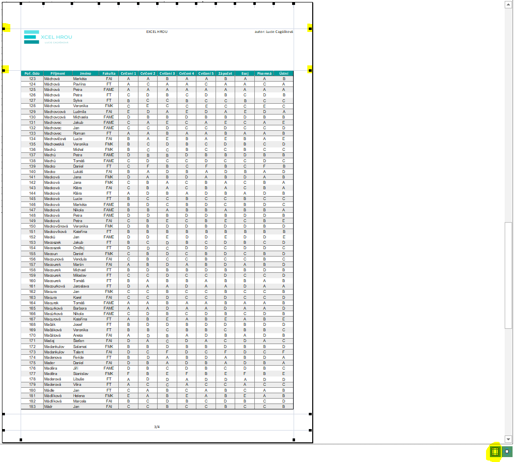 Tisk aneb jak nastavit Excel k tisku rychlostí blesku - Excel hrou